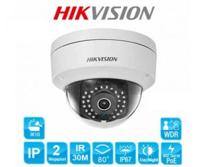 Camera Hikvision DS-2CD1123G0-IUF – IP Dome 2MP có âm thanh