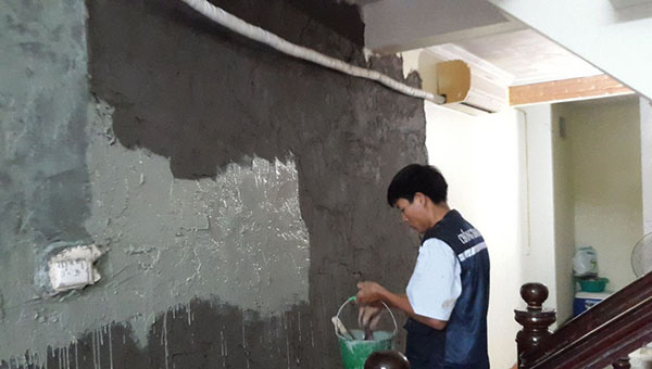 Chống thấm dột tường hình ảnh thực tế